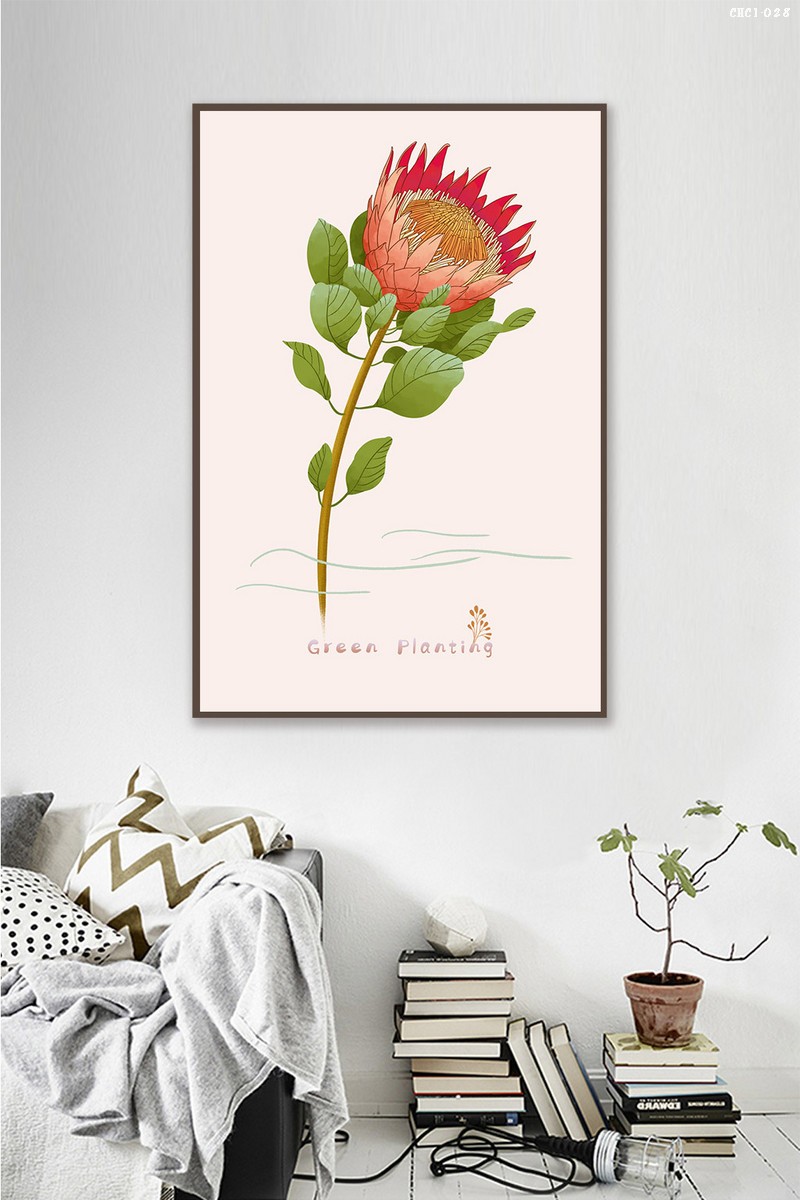 Tranh hoa cúc CHC1-028